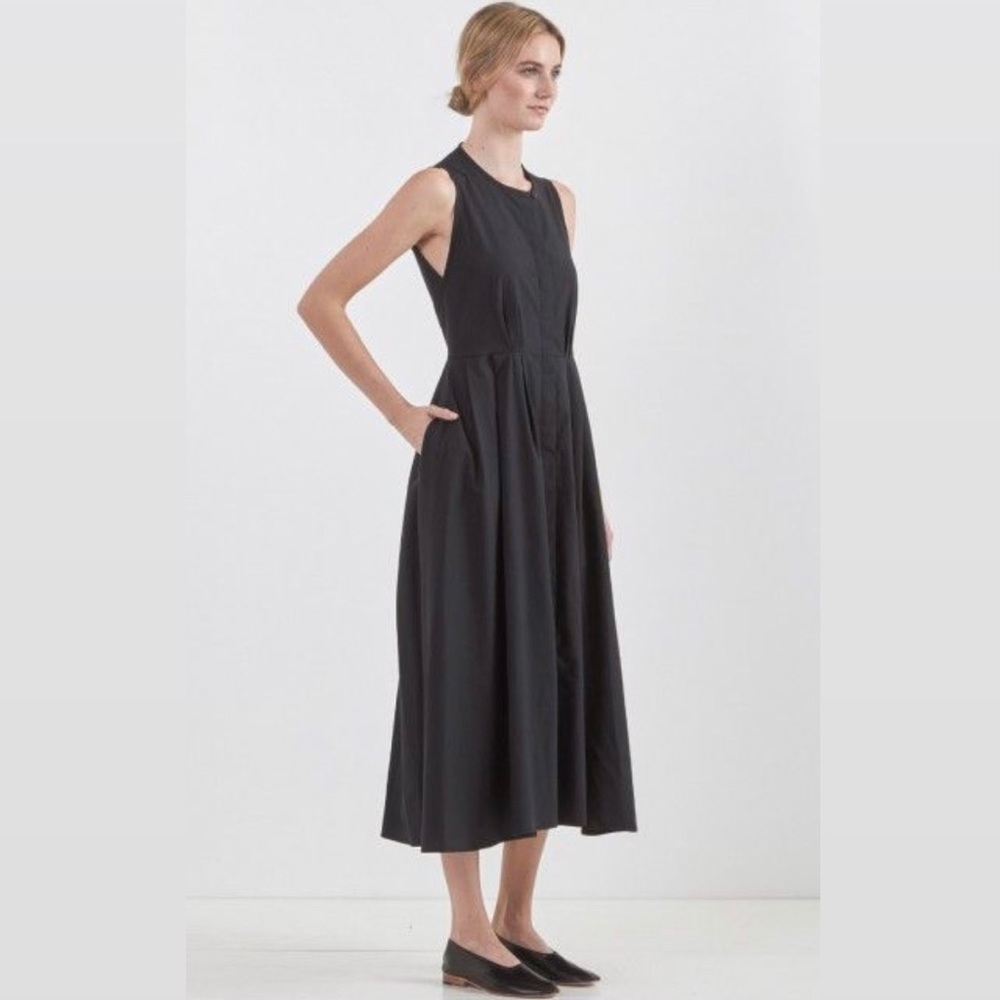 The Edo Dress in ink black by SHAINA MOTE s/s 2015 deadstock - Picture 3 of 8